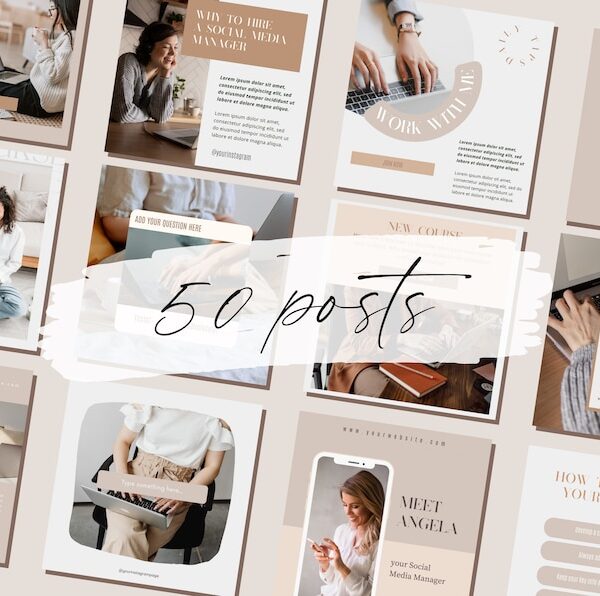 50 Instagram Post Templates