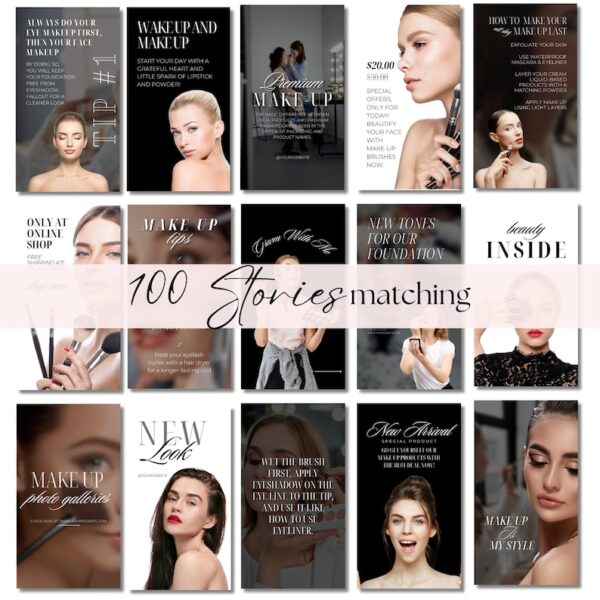 Canva Instagram Template for Makeup Artist and Skincare | Aesthetic beauty items | Beautician Facial Social Media Marketing and Design